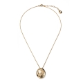 Collana Boule in Argento Dorato con Zirconi