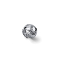 Anello Boule in Argento con Zirconi