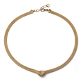 Collana Luce con Nodo in Argento Dorato