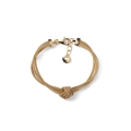 Bracciale Luce con Nodo in Argento Dorato