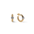 Orecchini Premium in Argento Dorato e Pavé