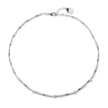 Collana Luce con Zirconi in Argento Dorato