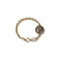 Bracciale Dorato con Medaglia Greca