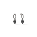Joya Twisted Earrings with Agate