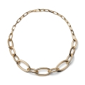 Collana in Catena Ovale Dorata