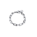 Bracciale Argentato in Catena Forzatina