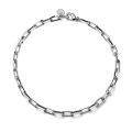 Collana Argentata in Catena Forzatina