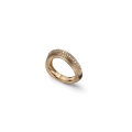Golden silver ring with cz
