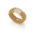 Anello Chicco Dorato con Zirconi