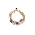 Golden Joya Bracelet with Amethyst