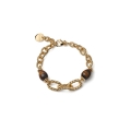 Twisted Chain Bracelet with Tiger's Eye