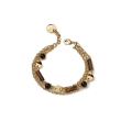 Bracciale Multifilo con Onice e Occhio di Tigre
