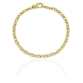 Bracciale catena fantasia dorato
