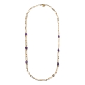 Golden Joya Necklace with Amethyst