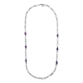 Silver-plated Joya Necklace with Amethyst