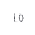 Hammered Oval Hoop Earrings