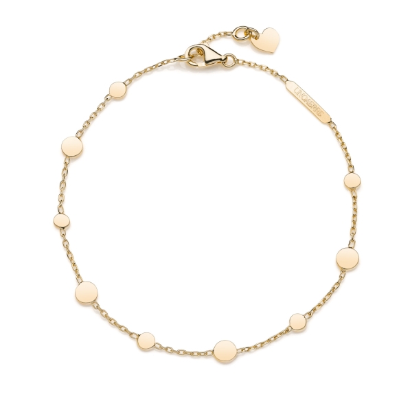 Bracelet Vintage En Or Jaune 18 Carats (750) UNOAERRE - Années 50, Style Perles - Occasion En Excellent état