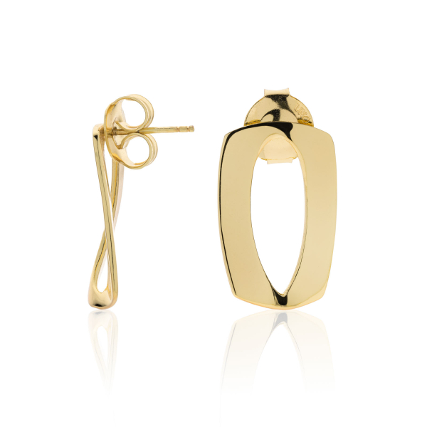 Golden link earrings Dinamica