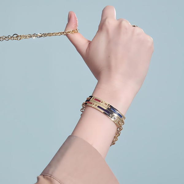Gold-plated bracelet Kaleidos