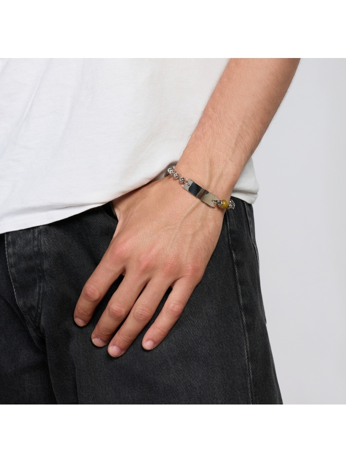 Aeternum Bead Chain Bracelet with Agate