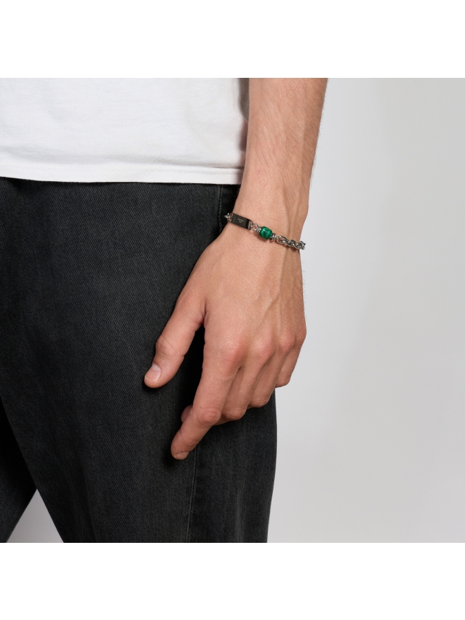 Aeternum Bracelet with Malachite