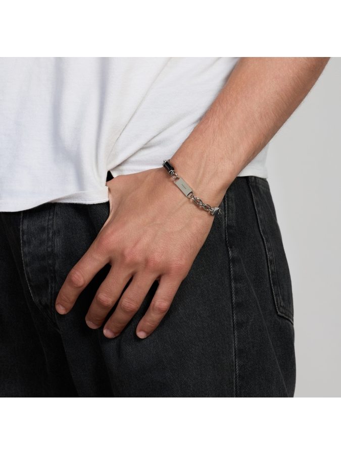 Aeternum Bracelet with Obsidian