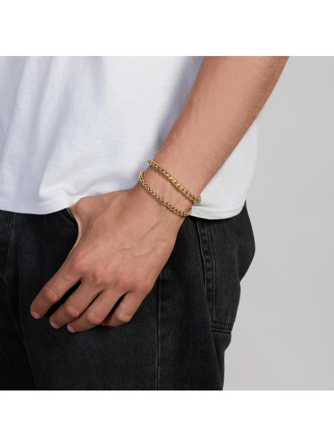 Golden wheat chain bracelet