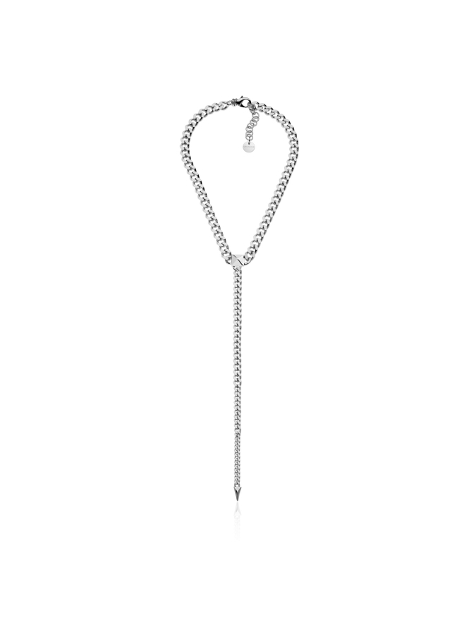 Collana catena argentata a Y Piramidi