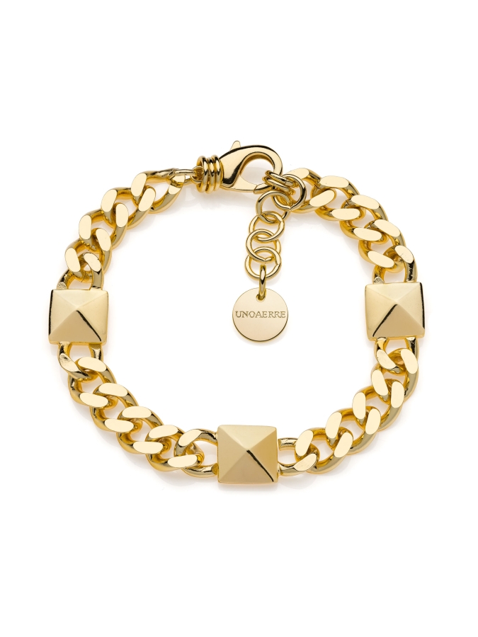 Bracciale dorato Piramidi