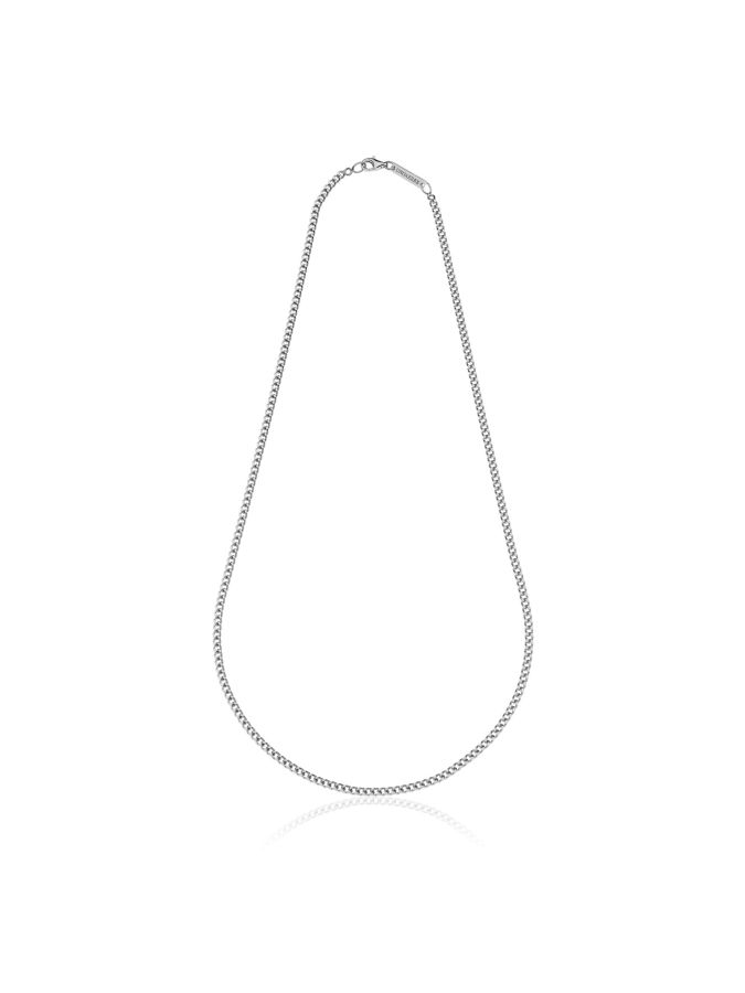 Silver groumette necklace