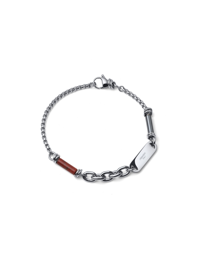 Aeternum Bracelet with Red Jasper and Hematite