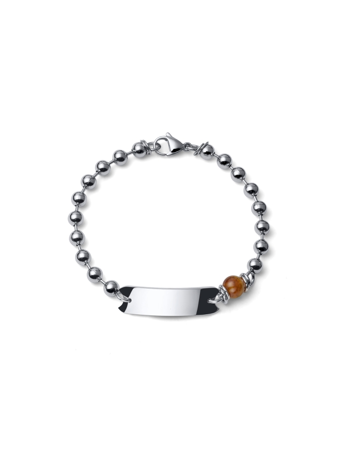 Aeternum Bead Chain Bracelet with Agate