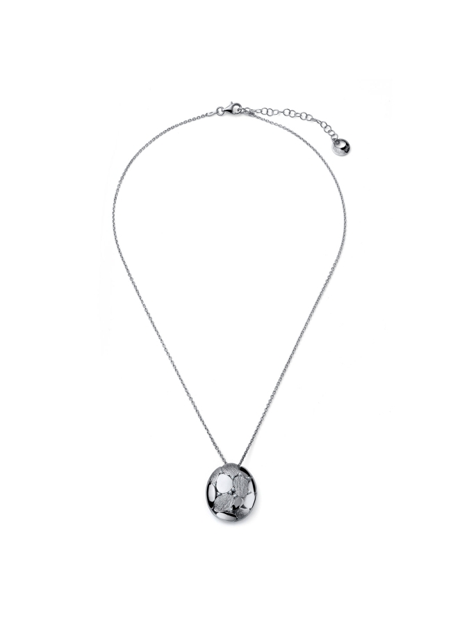 Collana Boule in Argento con Zirconi