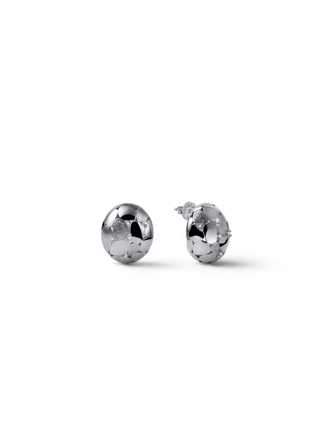 Orecchini Boule in Argento con Zirconi