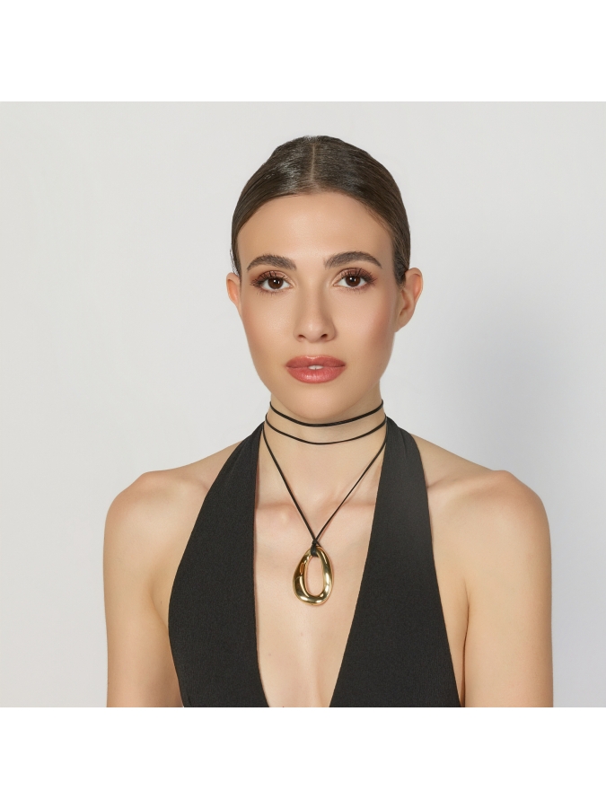 Collana Bold in Argento Dorato