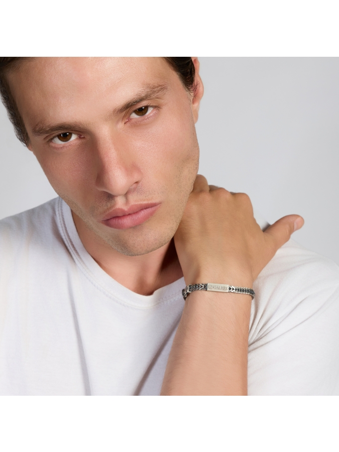 Bracciale Coda di Volpe in Argento Brunito