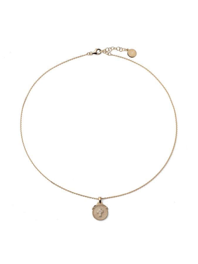 Collana Legami in Argento Dorato "Peace"