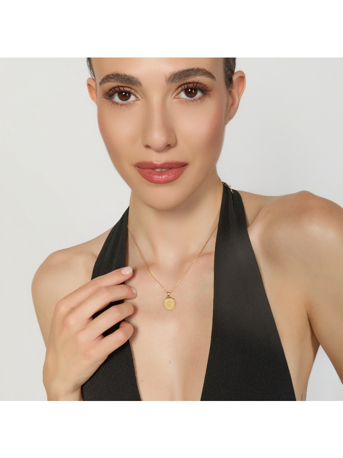 Collana Legami in Argento Dorato "Peace"