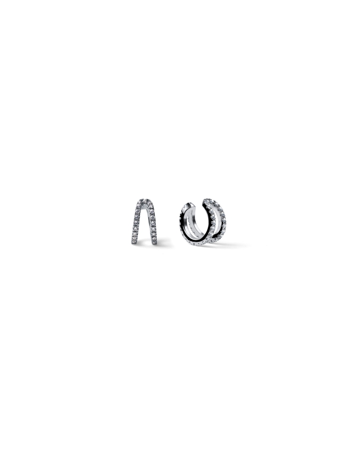 Orecchini Luxury Ear Cuff in Argento e Zirconi