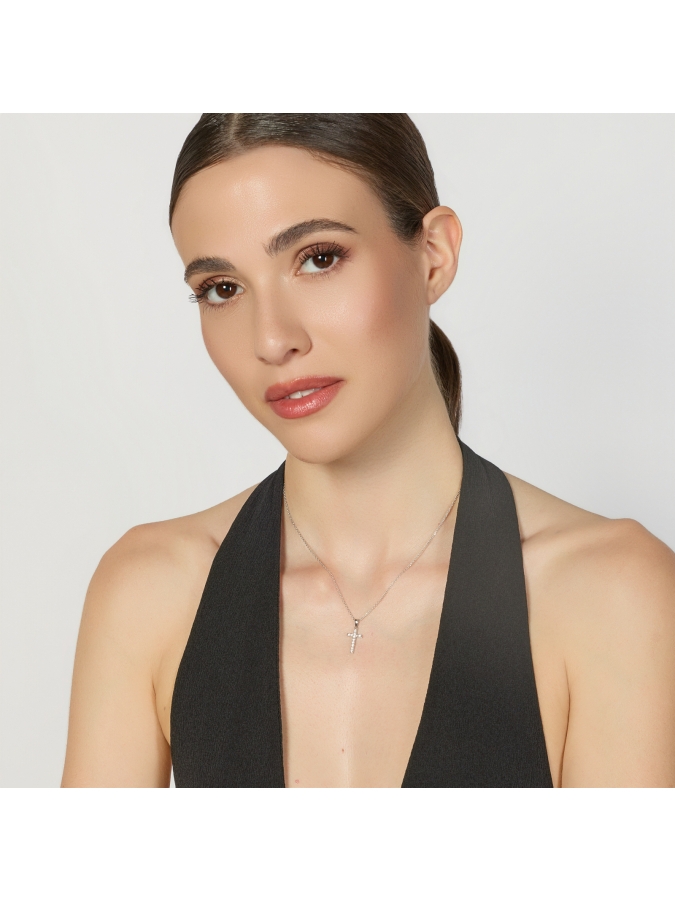 Collana Luxury con Croce Slim