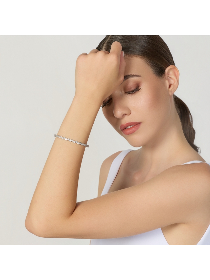 Bracciale Bangle Luxury con Cuori