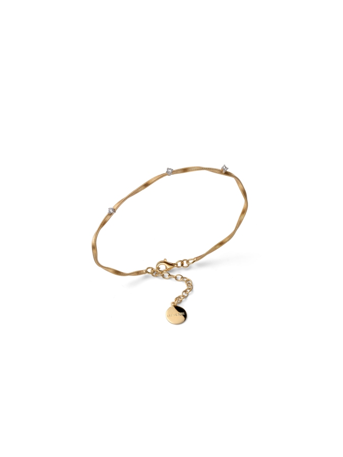 Bracciale Luce con Zirconi in Argento Dorato