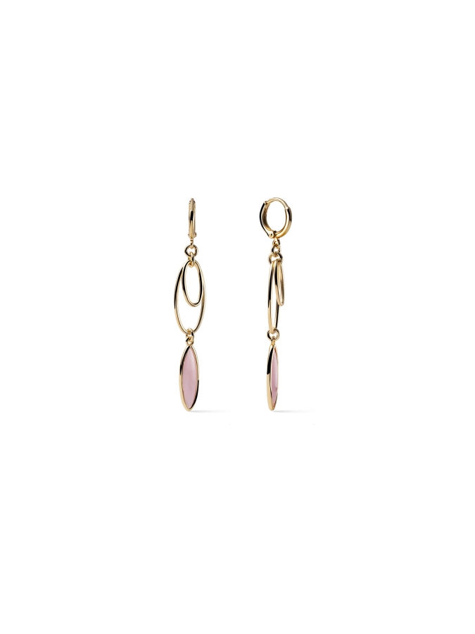 Joya Earrings with Pink Stones
