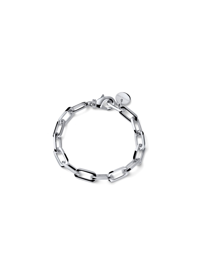 Bracciale Argentato in Catena Forzatina