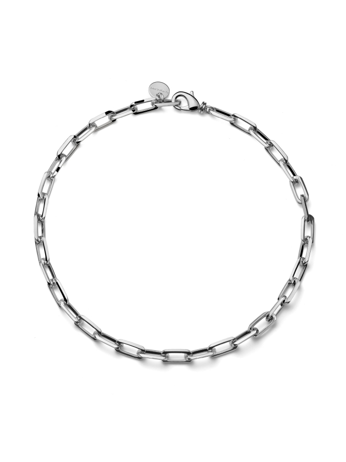 Collana Argentata in Catena Forzatina