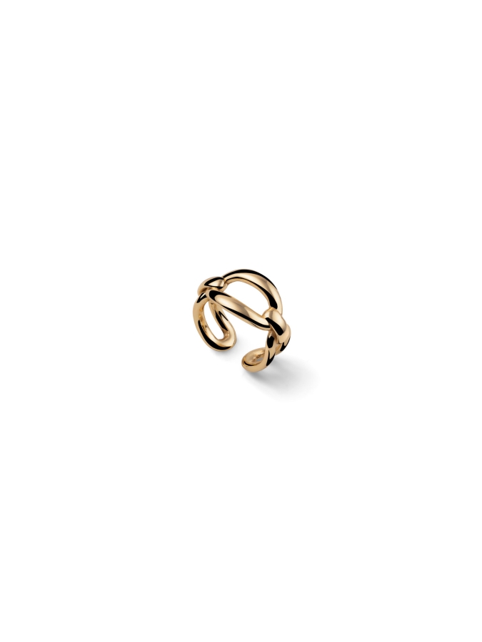 Anello Catena Ovale Dorata