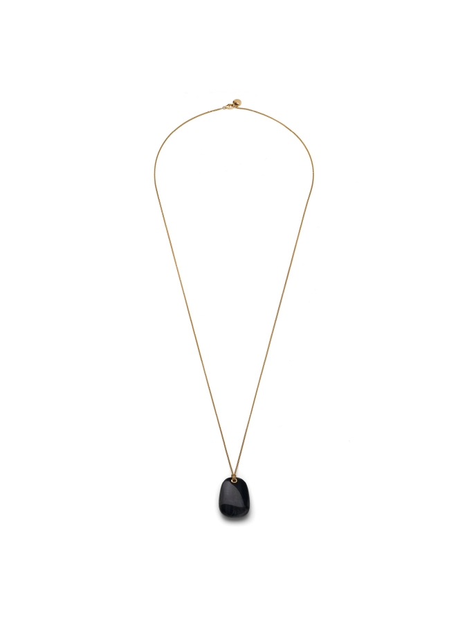 Collana Bold con Pietra Occhio di Falco