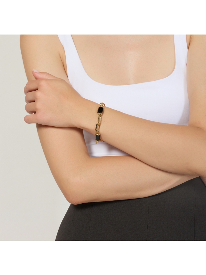 Bracciale Joya Dorato con Onice