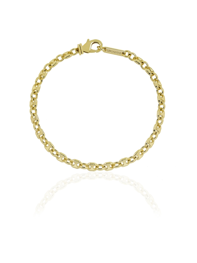 Bracciale catena fantasia dorato
