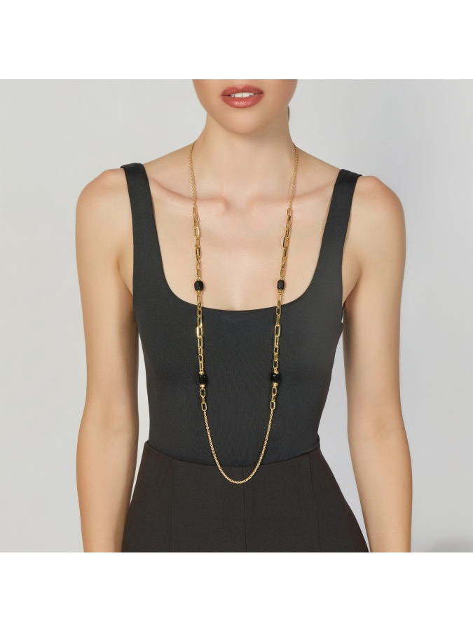 Collana Lunga Joya con Onice